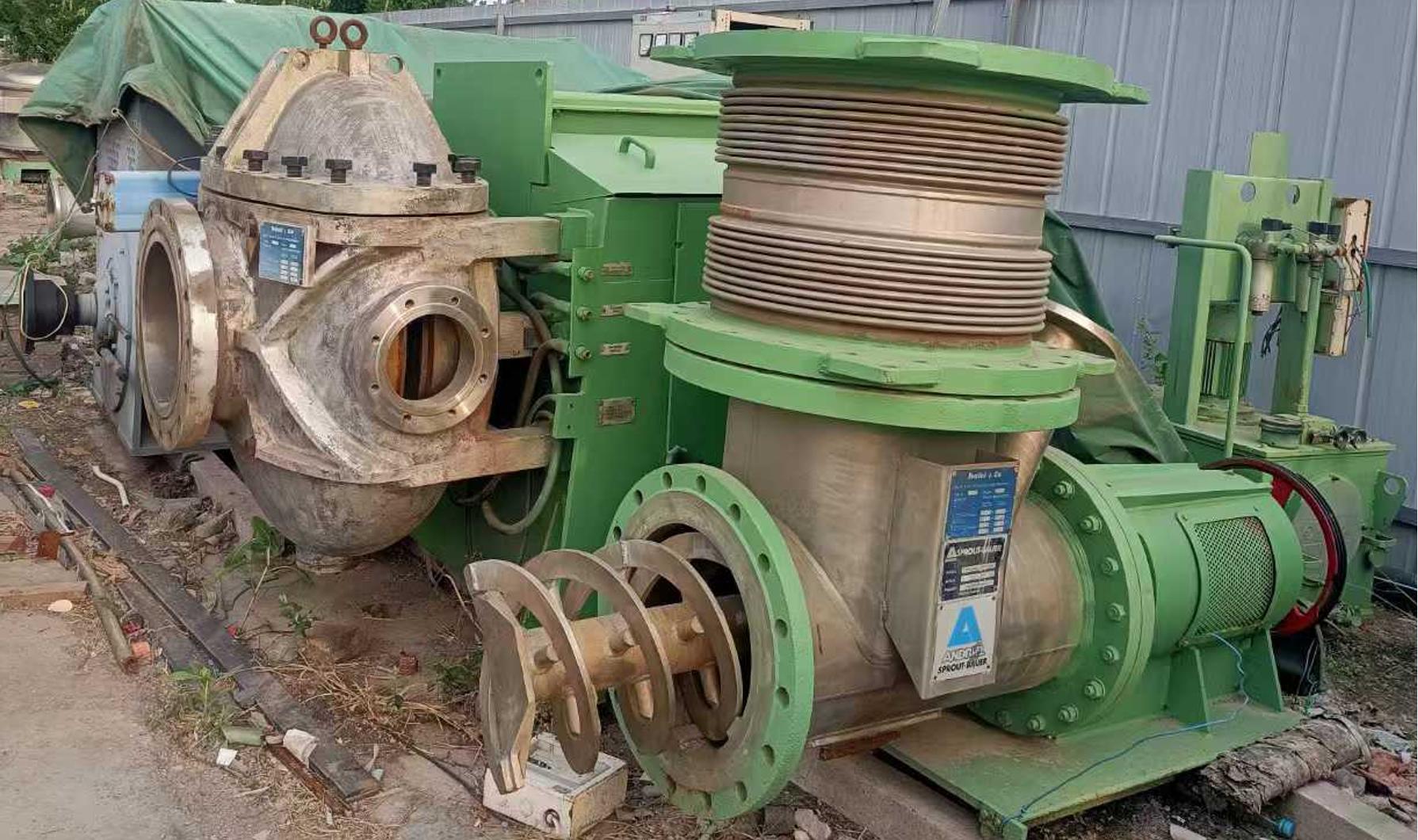 Used ANDRITZ Sprout-Bauer Blow Refiner Feed System with Teufel Pressure Vessel – Austria