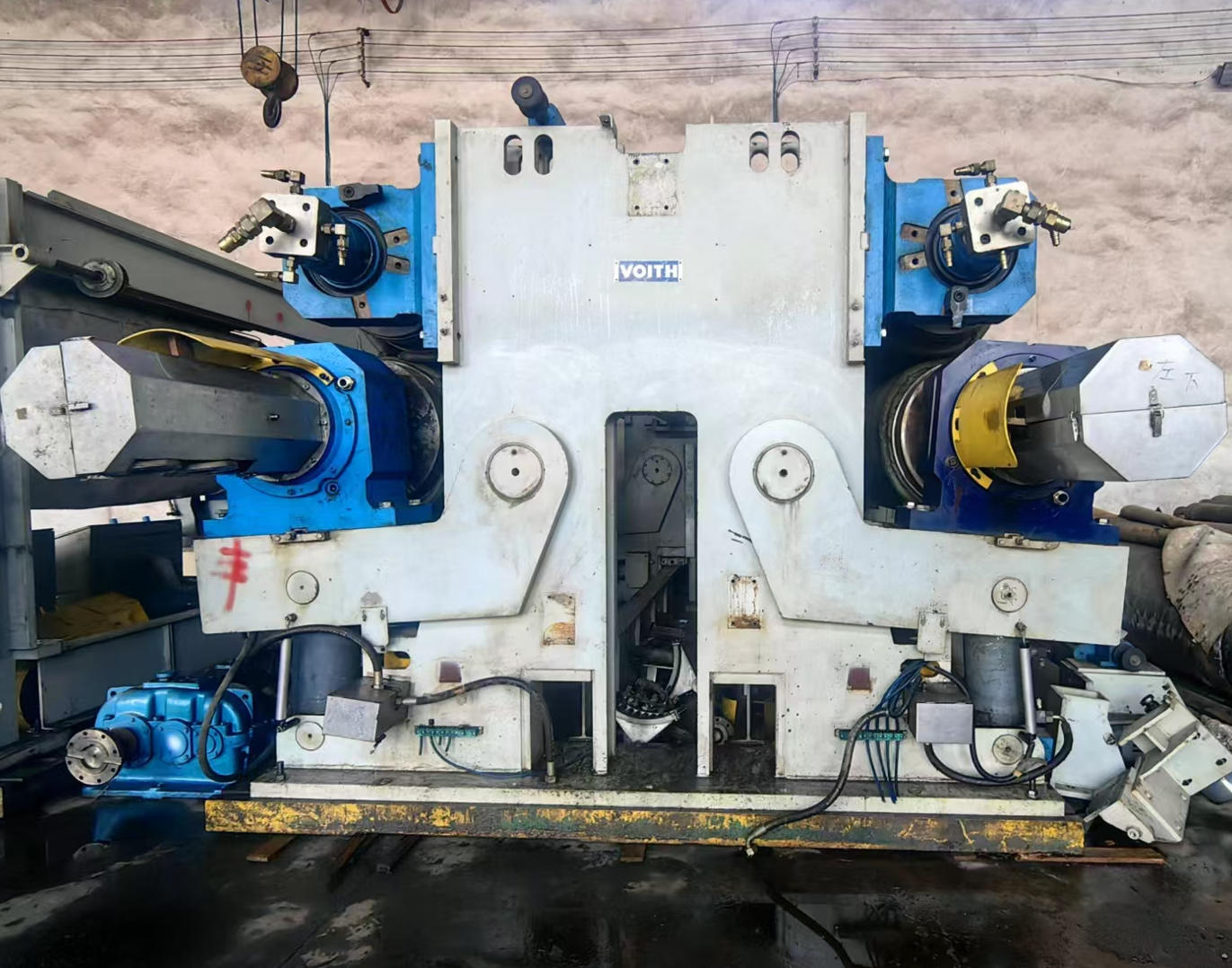 Used Voith Two-Nip Soft Calender | Complete Set with Rolls, Gearboxes, Motors & Hydraulic System